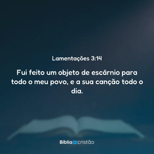 Lamentações 3:14
