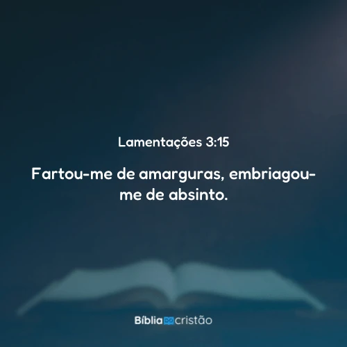 Lamentações 3:15