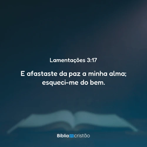 Lamentações 3:17
