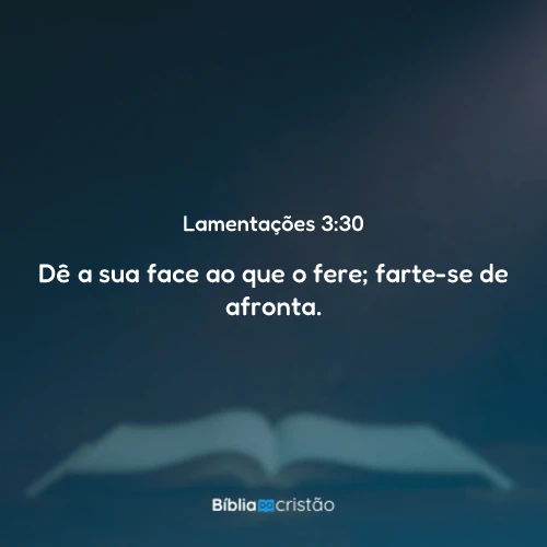Lamentações 3:30