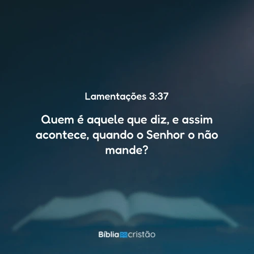 Lamentações 3:37