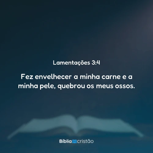 Lamentações 3:4