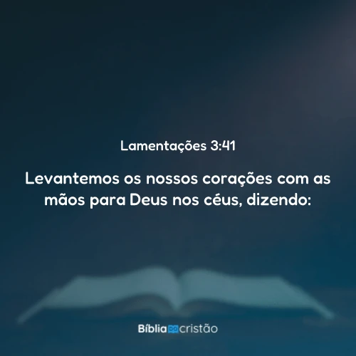 Lamentações 3:41