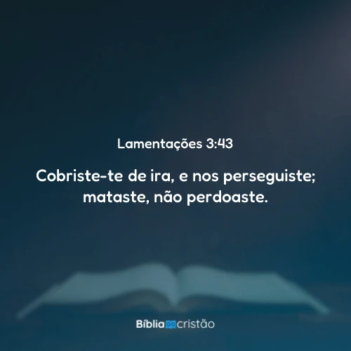 Lamentações 3:43