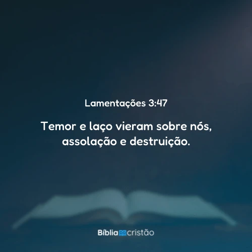 Lamentações 3:47