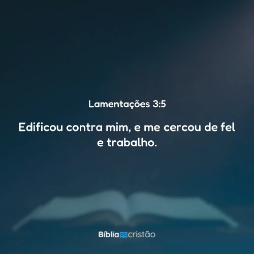 Lamentações 3:5