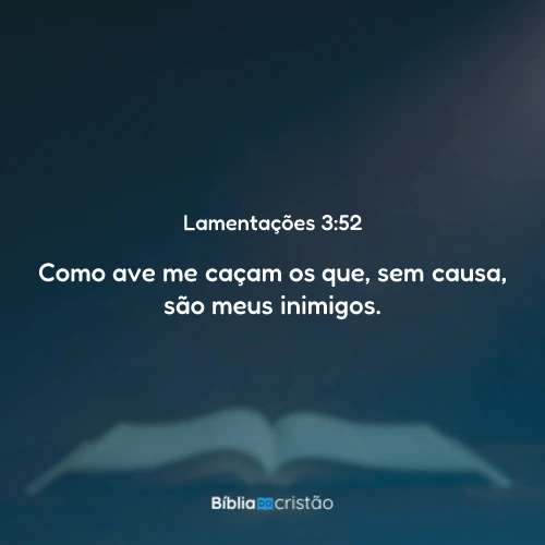 Lamentações 3:52
