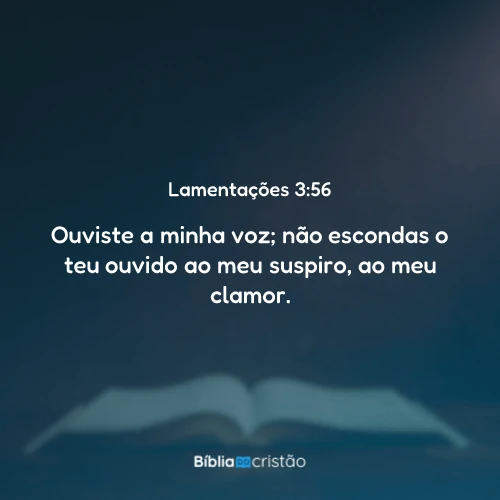 Lamentações 3:56