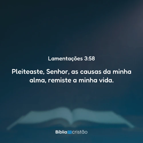 Lamentações 3:58