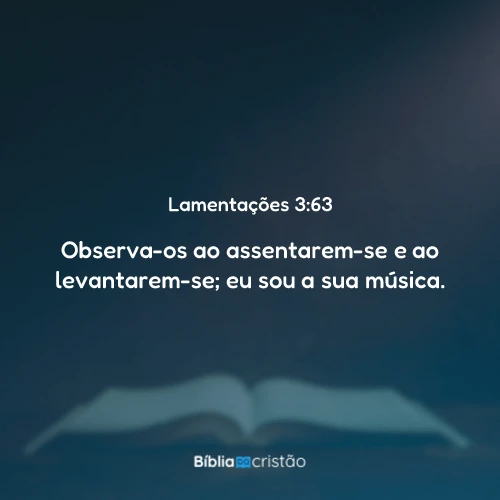 Lamentações 3:63