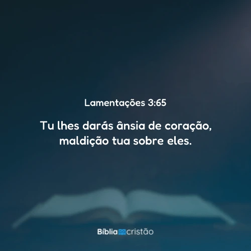 Lamentações 3:65