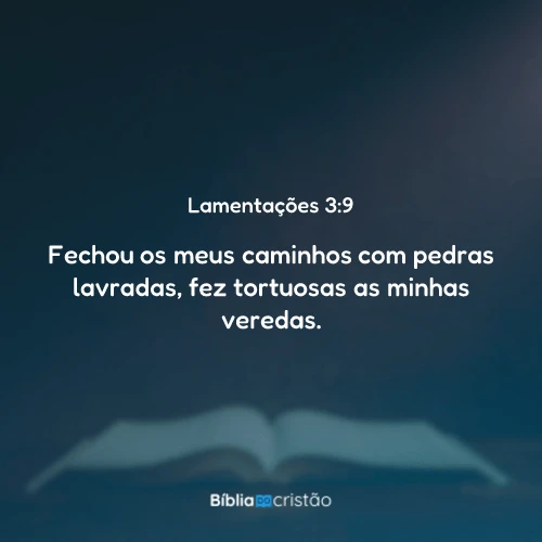Lamentações 3:9