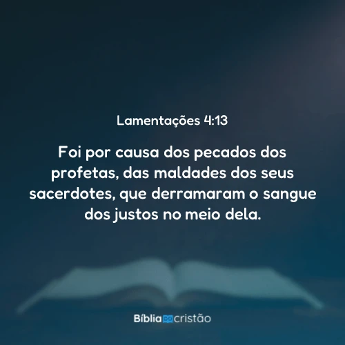Lamentações 4:13