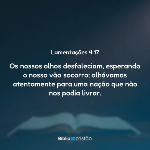 Lamentações 4:17