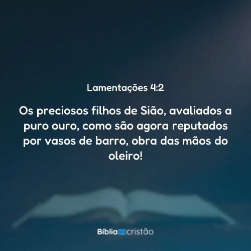 Lamentações 4:2