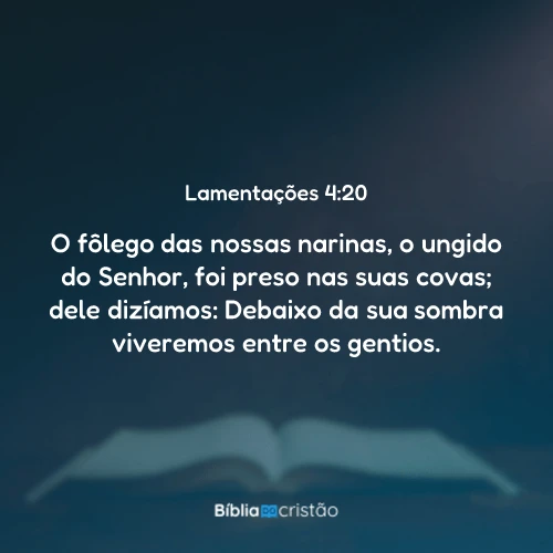 Lamentações 4:20