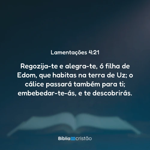 Lamentações 4:21