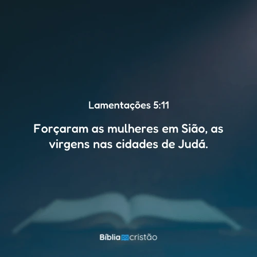 Lamentações 5:11