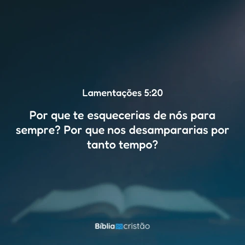 Lamentações 5:20
