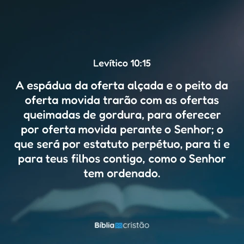 Levítico 10:15