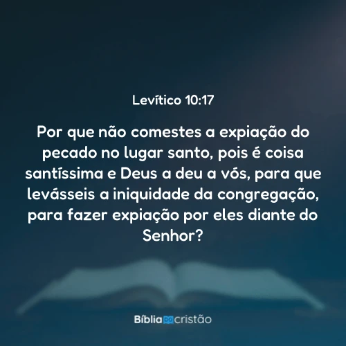 Levítico 10:17