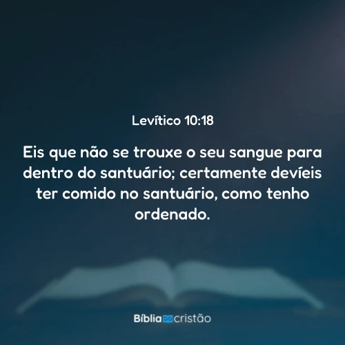 Levítico 10:18