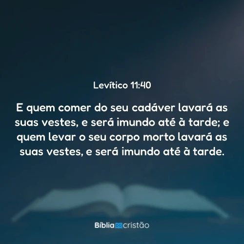 Levítico 11:40