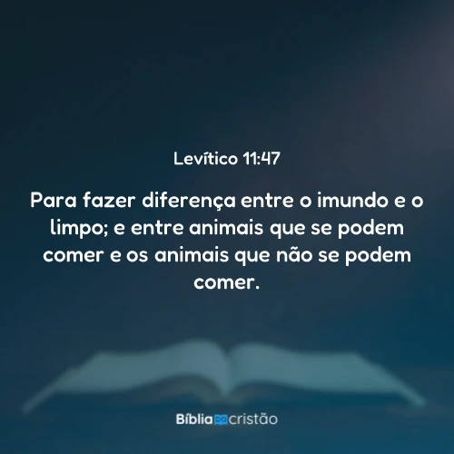 Levítico 11:47