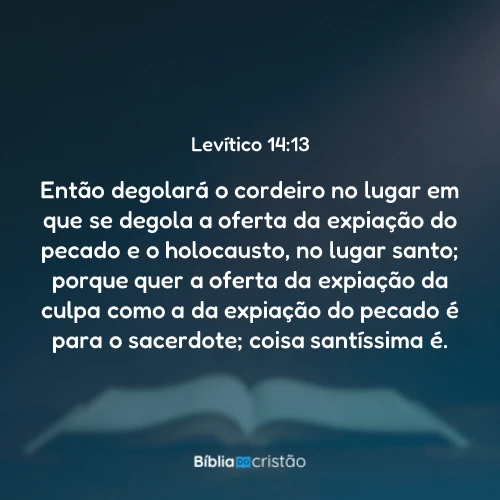 Levítico 14:13
