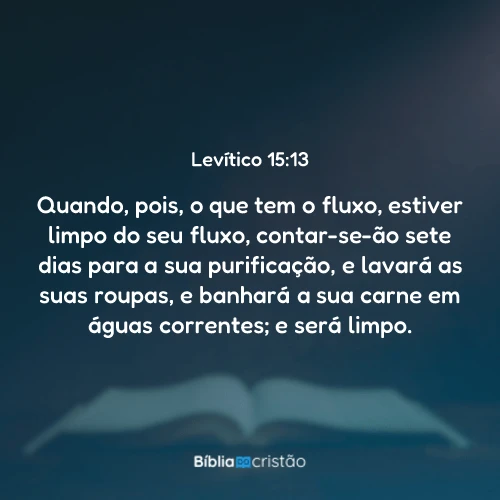 Levítico 15:13