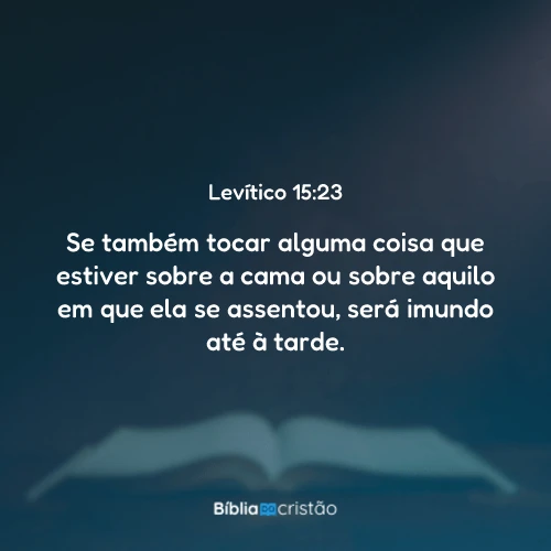 Levítico 15:23