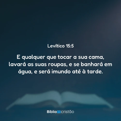 Levítico 15:5