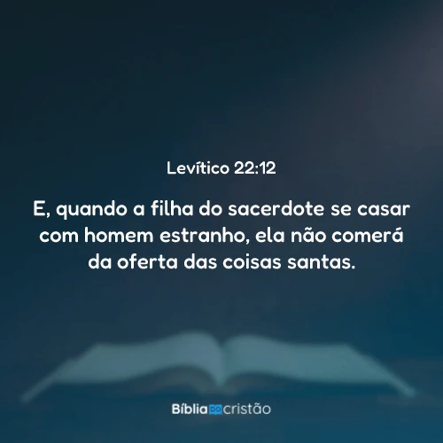 Levítico 22:12