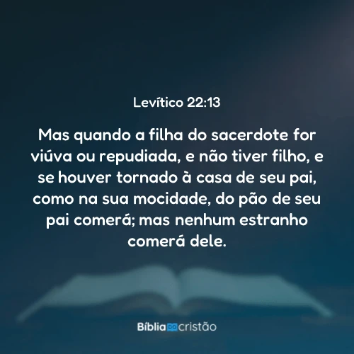 Levítico 22:13