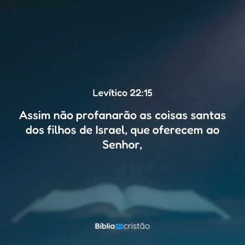 Levítico 22:15