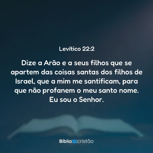 Levítico 22:2