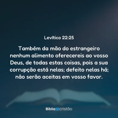 Levítico 22:25