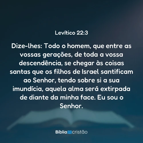 Levítico 22:3