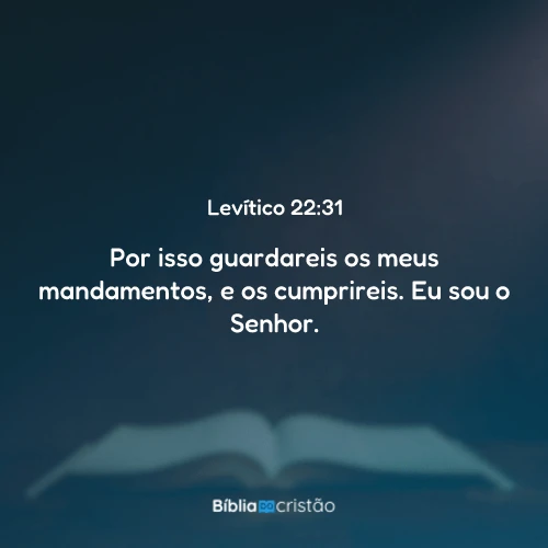 Levítico 22:31