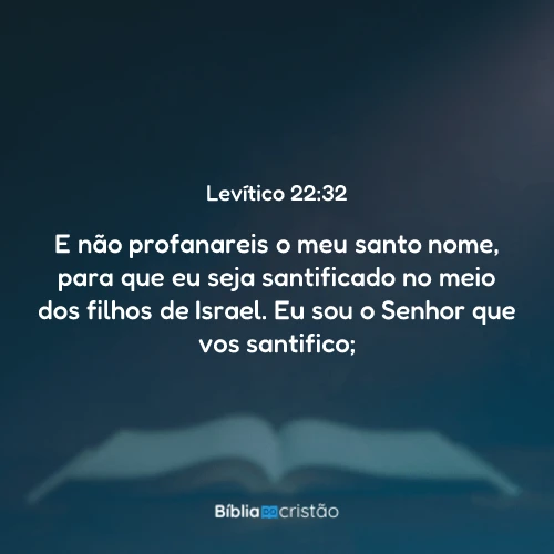 Levítico 22:32