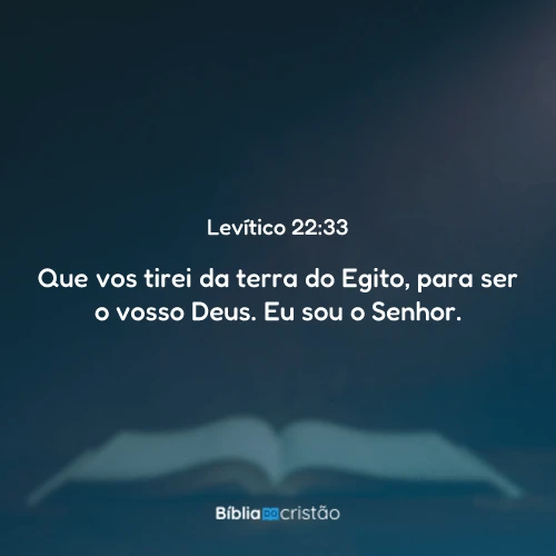 Levítico 22:33