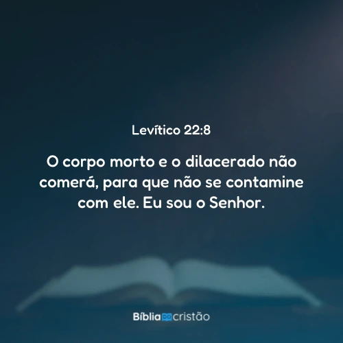 Levítico 22:8