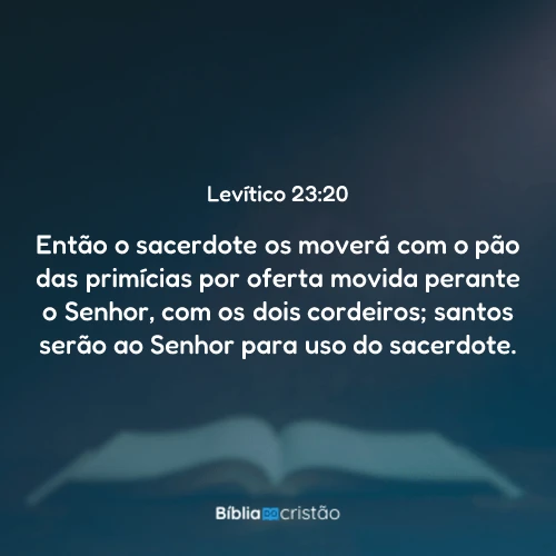 Levítico 23:20