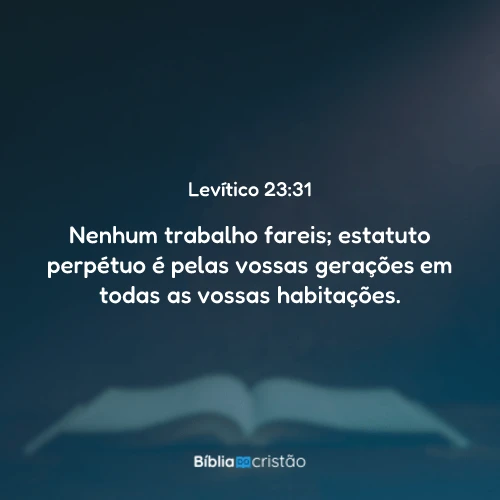 Levítico 23:31