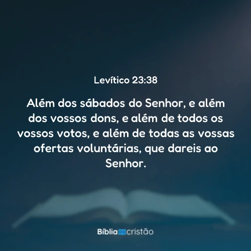 Levítico 23:38