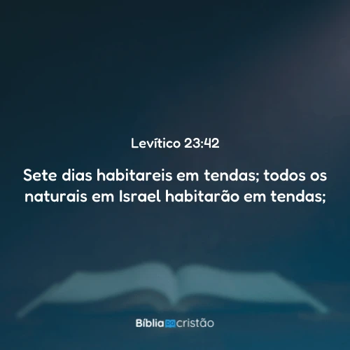 Levítico 23:42