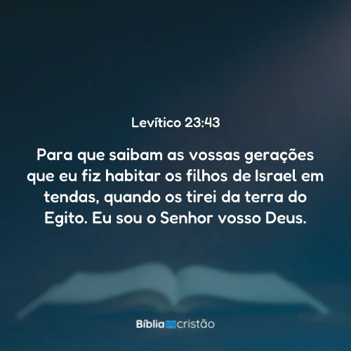 Levítico 23:43