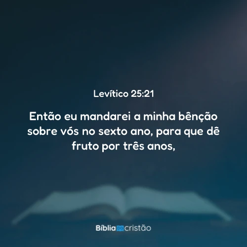 Levítico 25:21