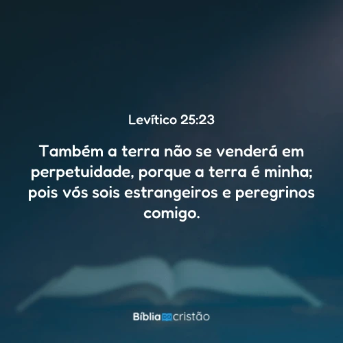 Levítico 25:23