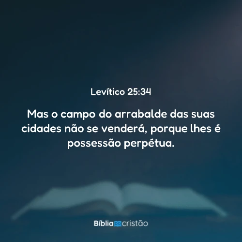 Levítico 25:34